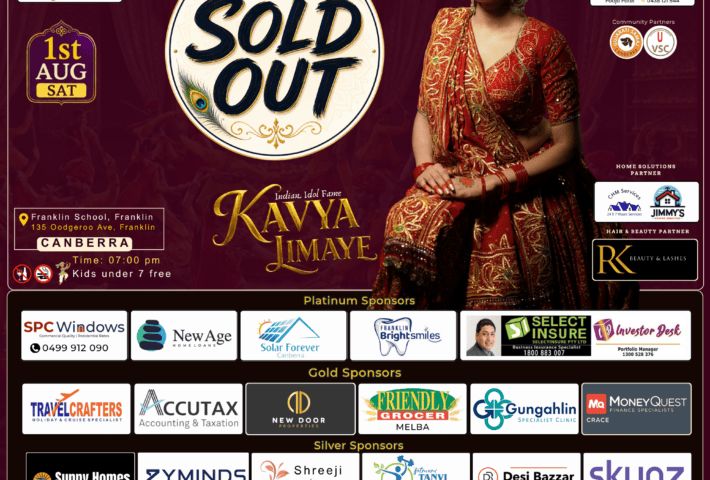 Kavya Limaye Live Navratri 2026 – Canberra